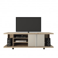 Manhattan Comfort 14555 Carnegie TV Stand in Nature and Nude